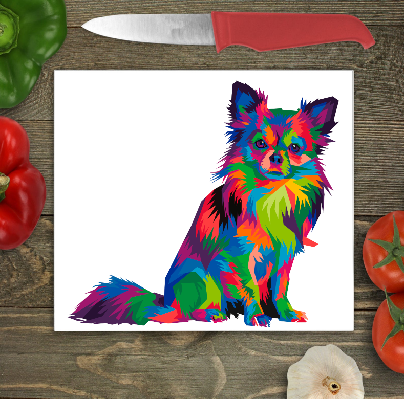 Chihuahua Glass Chopping Board, Chihuahua Glass Chopping Board